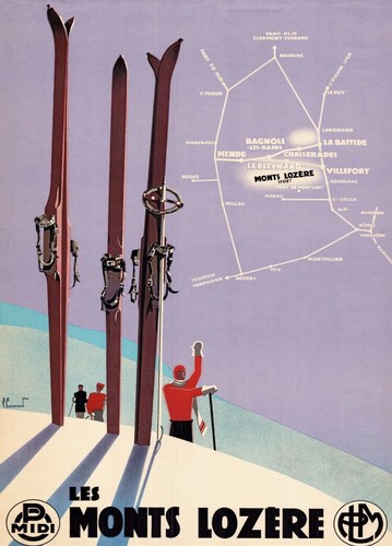 Affiche chemin fer mont - fer,