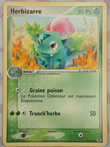 Carte pokemon herbizarre - carte,