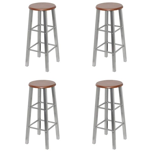 Tabourets bar mdf siège - 4x,
