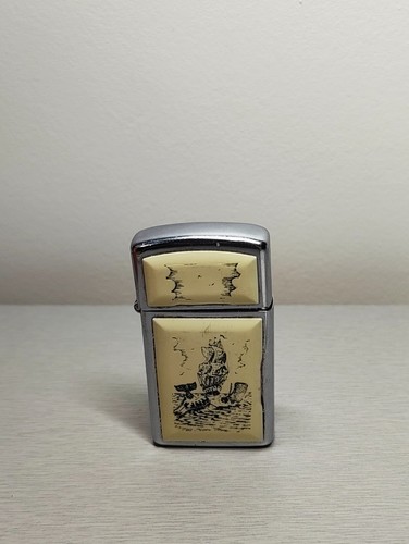 Zippo scrimshaw ship - zippo,