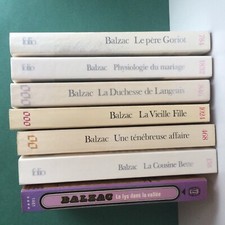 Lot de 7 livres de Balzac