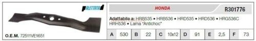 Lame honda tondeuse hrb535 536 - lame,