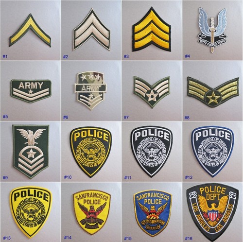 Patch thermoadhésif militaire