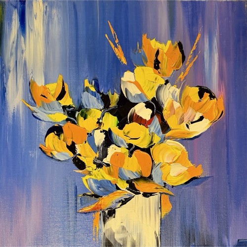 Hubert gross fleurs - gross, fonds