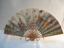 Éventail Ancien Publicitaire "L'Heureux Chevalier" Champagne Clicquot