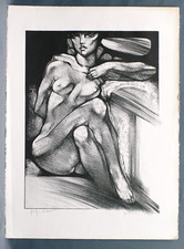 Grande Lithographie Originale Georges Oudot Nu rarissime épreuve d'essai