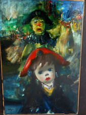 CALOGERO Jean (1922-2001)ECOLE ITALIENNE -Né EN SICILE "ENFANT CHAPEAU ROUGE" -A