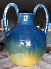 Pierre PIGAGLIO (1913-?)  (Jean DERVAL) Rare jarre en Grès Puisay Émaillé