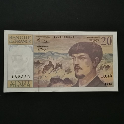 Billet francs debussy 1993 - billet,