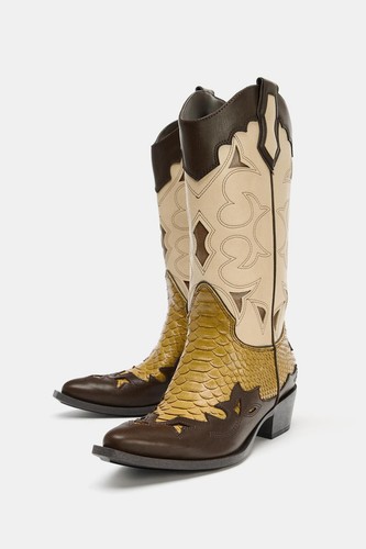 Zara bottes cowboy - bottes,