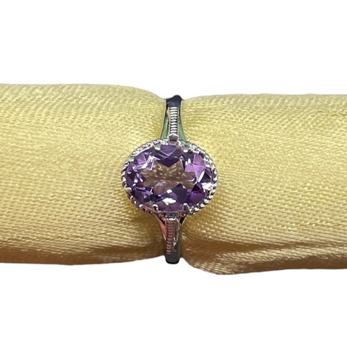 Naturel améthyste bague - naturel,