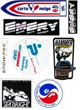 Vintage Snowboard Stickers Lot