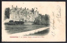 CPA Vendeuvre, Le Château, façade principale 1902 
