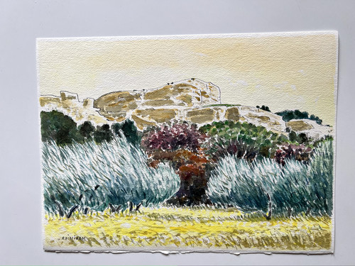 Aquarelle originale - aquarelle, de