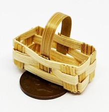 Maison de Poupées Bambou Panier Barquette Taille Moyenne 1:12 Miniature Zem