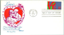 LOVE 1973 FIRST LOVE STAMP