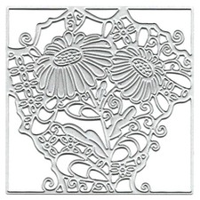 CUTTING DIES 2 MATRICES DECOUPE/EMBOSSAGE FLEURS 3D SUR DENTELLE SCRAPBOOKING