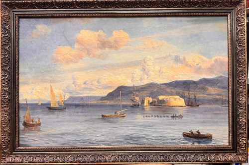 Huile sur carton xixème - sur,