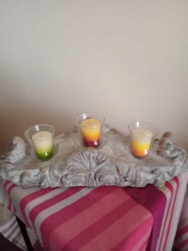Centre table porte bougies - table, porte-bougies