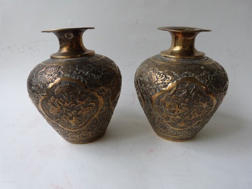 Superbe paire vases en - paire,