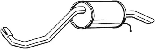 Silencieux final 233 - -419, bosal