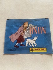 1 POCHETTE VIDE IMAGE STICKER AUTOCOLLANT PANINI TINTIN 1989