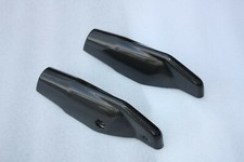 PROTECTION FOURCHE FORK COVER DUCATI HYPERMOTARD 796 1100 CARBONE BRILLANT PLAIN