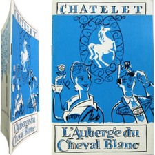 Programme opérette L'auberge du Cheval Blanc 1968 Chatelet Lamy Ralph Benatzky