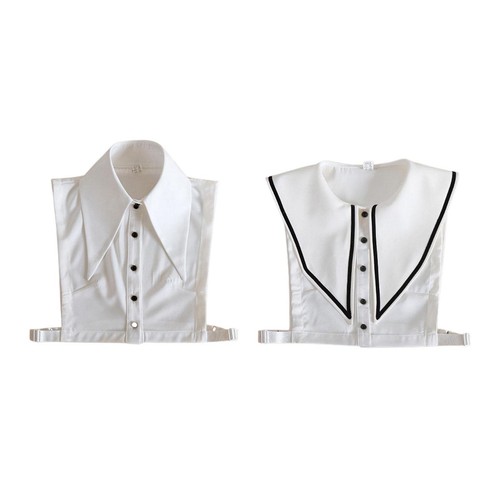 Lady faux col - col, double