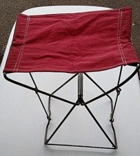 vend ancien siege de peche pliant en tissu