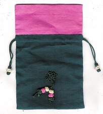 jolie pochette coréenne fuchsia et marine