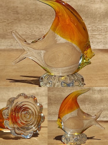 Poisson 11cm verre coloré - 11cm, en