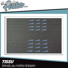 Tissus anthracite fanion bleu