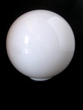 GLOBE en Verre blanc brillant