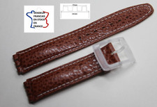 Bracelet pour SWATCH;MARRON;CUIR VERITABLE ;Larg.19 mm;accroche 17 mm/ 256-62-11
