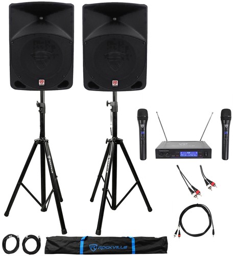 Rockville powered dual - dual, 10"