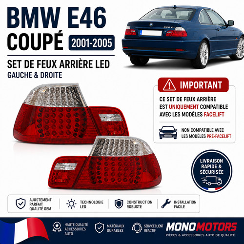 Feux arrière full led rouge - arriÈre,
