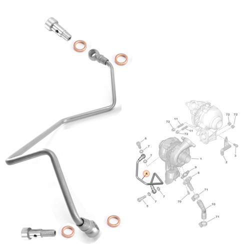 Tuyau turbo pour hdi - turbo, 1.6