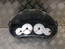 Bloc compteur 1 fiche - compte tour t° eau / huile Peugeot 206 HDI - 9659729080