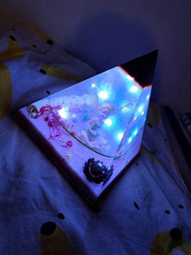 Lampe fée clochette resine - clochette,