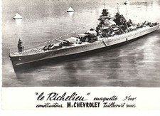 CPSM LE RICHELIEU MAQUETTE