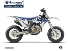 Kit Deco Moto Cross Heritage Husqvarna 450 FS Blanc Gris