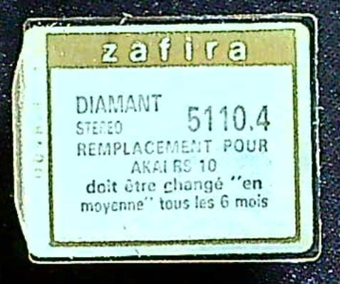 Saphir diamant akai rs10 - diamant,