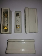 Lot de 2 Porte Fusible PORCELAINE Neuf d'epoque Legrand electricité