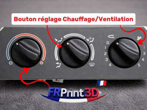 Lot boutons chauffage - 3,