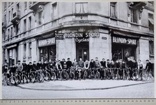 ? VELO - Lot de 10 TRES GRANDES PHOTOS (reproductions) VELOS CYCLES STRASBOURG