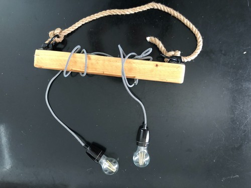 Lustre poutre industriel - lustre,