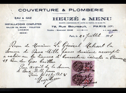 Paris ets plomberie - (xvii°),
