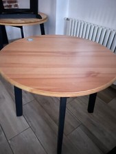 table gamlared Ikea bois et noir ronde occasion