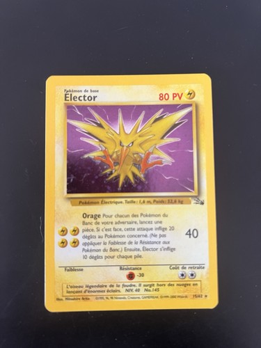 Carte pokémon electhor 62 - pokémon, 15/62